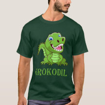 dunkelgrünes Krokodil