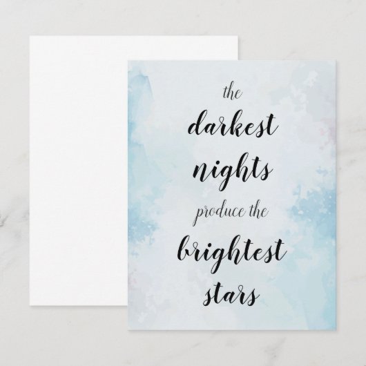 Dunkelste Nächte produzieren die hellsten Sterne (正面/裏面)