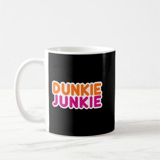 Dunkie Junkie - Funny Coffee Lover Gift Pullover H コーヒーマグカップ (左)
