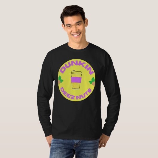 Dunkin Deez Nuts By Merch Denisaev9rt Tシャツ (正面フル)