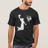 Dunking basketball player basket  basketball playe tシャツ (正面)