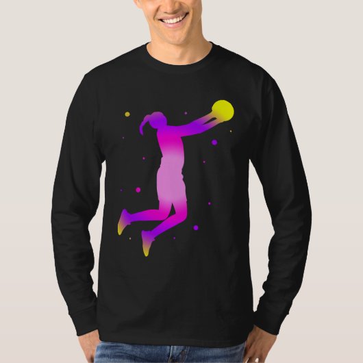 Dunking basketball player basket  basketball playe tシャツ (正面)