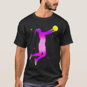 Dunking basketball player basket  basketball playe tシャツ (正面)