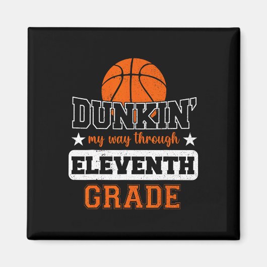 Dunking My Way Through 11th Grade Bysketbyll Byck  マグネット (正面)