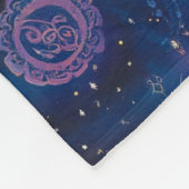 Dunkler Wolf Mandala Sternenhimmel フリースブランケット (角)