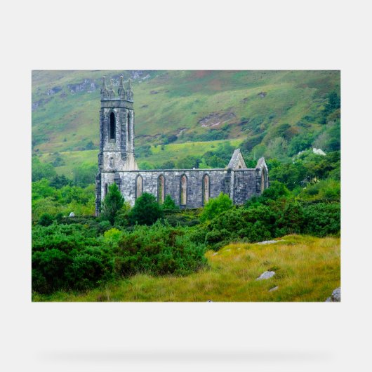 Dunlewey Church in the Irish Countryside アクリルサイン (正面)