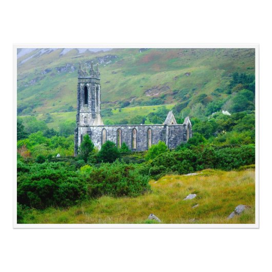 Dunlewey Church in the Irish Countryside フォトプリント (正面)