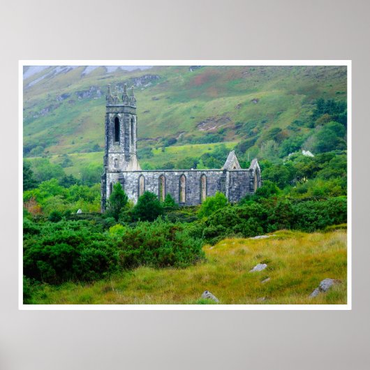 Dunlewey Church in the Irish Countryside ポスター (正面)