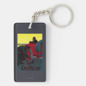 DunlopのヴィンテージPosterEurope キーホルダー (裏面)