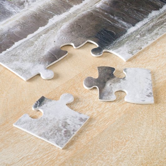 Dunnの川の滝の写真をカスタマイズ ジグソーパズル (側面)