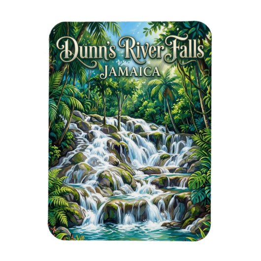 Dunn's River Falls Jamaica マグネット (縦)