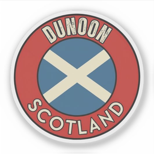 Dunoon, Scotland シール (正面)