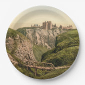 Dunottarの城、Stonehaven、スコットランド ペーパープレート (正面)