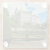 Dunrobin城建築の写真 ガラスコースター (裏面)