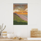 Dunwich Beach Suffolk Seaside Travel Poster ポスター (キッチン)