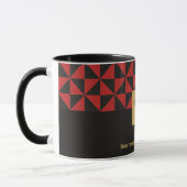 Duo black and crimson red craft - Business Logo マグカップ (左)