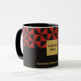 Duo black and crimson red craft - Business Logo マグカップ