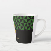 Duo black and green craft-Business Logo Latte Mug カフェラテマグ (右)