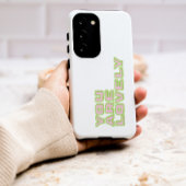 Duo coloured typography-You are lovely mantra Samsung Galaxyケース