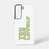 Duo coloured typography-You are lovely mantra Samsung Galaxyケース (裏面)