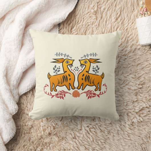 Dúo de cabras Cojín クッション (ブランケット)