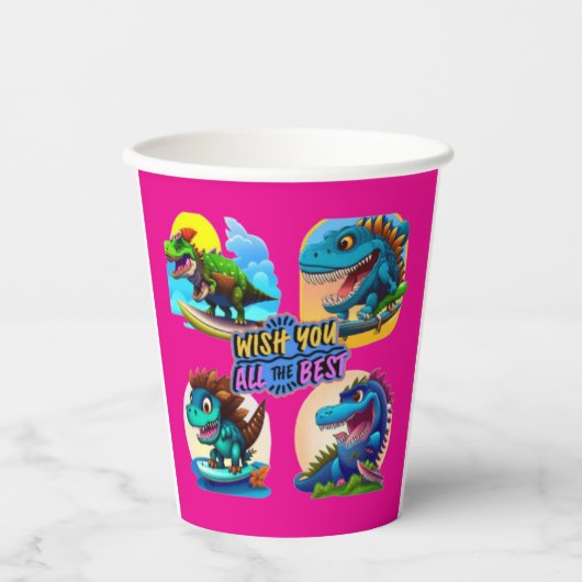 duo dinosaur  紙コップ (正面)