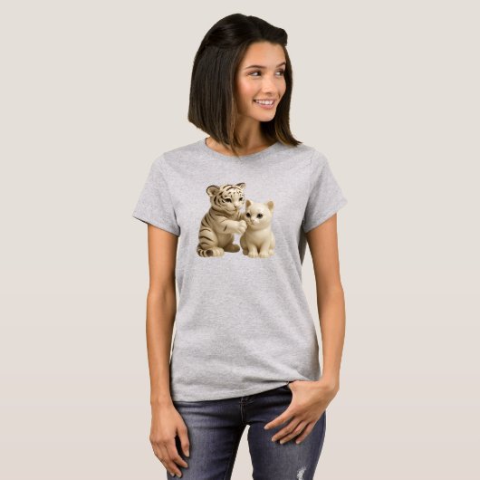 Duo Félins Adorables Tシャツ (正面フル)