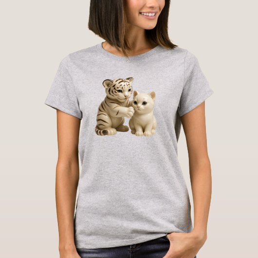 Duo Félins Adorables Tシャツ (正面)
