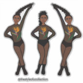 Duo-Pose Dancer Paradise #1  Sticker シール (正面)