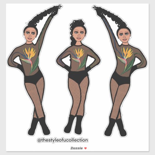 Duo-Pose Dancer Paradise #2 Sticker シール (シート)