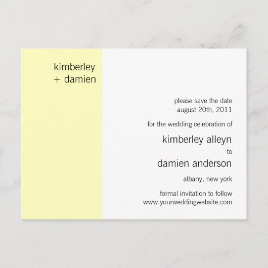 "Duo" Vanilla日付ポストカードを保存 案内ポストカード (正面)