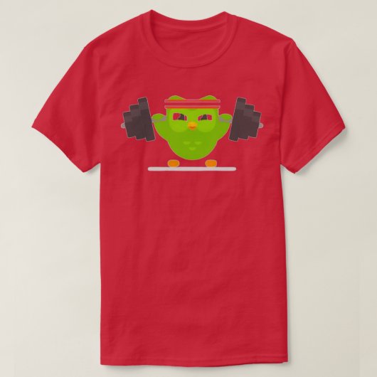 Duolingo owl tシャツ (デザイン正面)