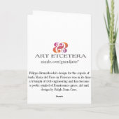 Duomoグリーティングカード カード (裏面)