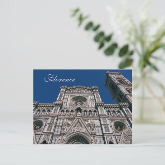 Duomo、またはイタリア、フィレンツェ、サンタマリアデルフィオーレ ポストカード (スタンド正面)