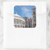 Duomo and Baptistry, Florenceステッカー スクエアシール (バッグ)