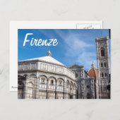 Duomo and Baptistry, Florence/Firenzeはがき ポストカード (正面/裏面)