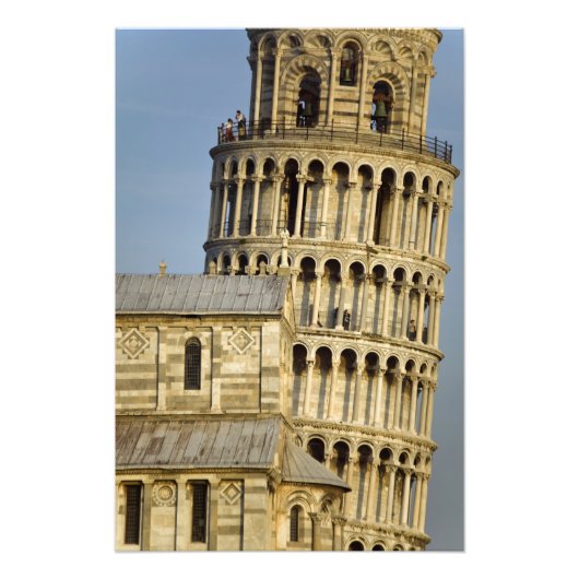 Duomo and Learing Tower, Pisa, Tuscany，イタリア フォトプリント (正面)