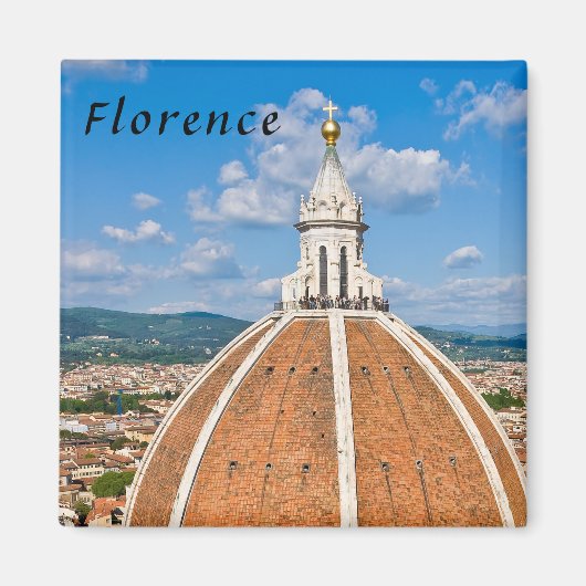 Duomo Basilica – フィレンツェ，トスカーナ，イタリア マグネット (正面)