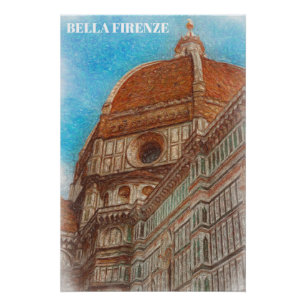 ** DUOMO Church AP12 Firenze Florence Italiaポスター ポスター