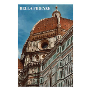 ** DUOMO Church Florence Firenze Italy AP12ポスター ポスター