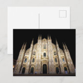 Duomo di Milano - Italy at Nightポストカード ポストカード (正面/裏面)