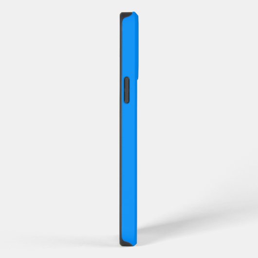 Duotone Block and Swirl Blue iPhoneケース (右側面)