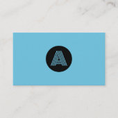 Duotone modern minimalist monogram 名刺 (正面)