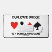  duplicate bridgeはユーモアに満ちたゲームだ デスクマット (キーボード&マウス)