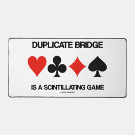 duplicate bridgeはユーモアに満ちたゲームだ デスクマット