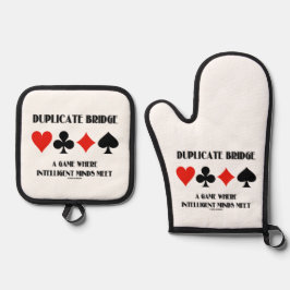 Duplicate Bridge A Game Where Intelligent Minds 鍋つかみ&鍋敷きセット