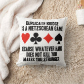 Duplicate Bridge Nietzschean Game Whatever Hand クッション (ブランケット)