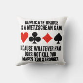 Duplicate Bridge Nietzschean Game Whatever Hand クッション (裏面)