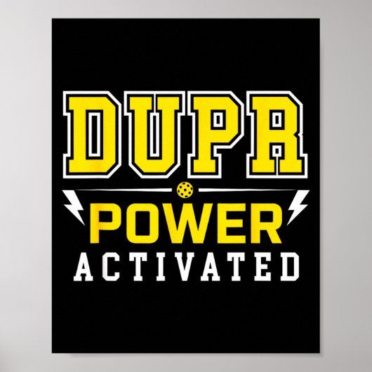 Duprパワー発動 _ 面白いピックルボールの引用 ポスター (正面)