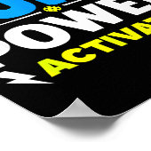 Dupr power activated _ funny pickleball quote  ポスター (角)